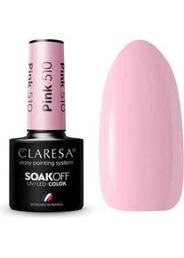 Claresa, Nagellack, Soak Off Uv/Led Pink Gel English 510 5G (Pink, UV-Gel Lack)
