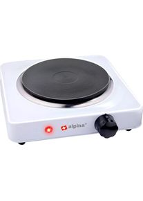 Alpina Hot plate 1-zone 1000W, Kochplatte, Weiss