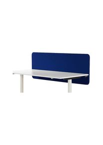 Akoestische bureauscheidingswand Softline Event, boven gemonteerd, h x d = 450 x 30 mm, textiel, breedte 800 mm, blauw
