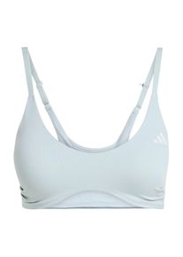 adidas Performance, Damer, Sports-BH 'ESS', Pastelgr&oslash;n / Hvid, St&oslash;rrelse L