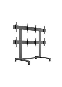 Multibrackets M Public Video Wall Stand 4-Screens 40-55" Black 160 kg 55" 800 x 400 mm