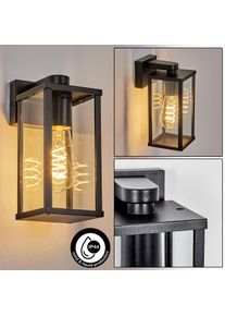 hofstein Tourega Aplique de exterior, Apliques Negro, 1 luz