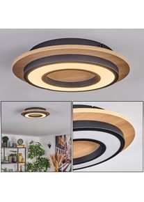 hofstein Falmir Plafones LED Color madera, Negro, 1 luz