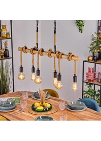 hofstein Vitlanda Lámparas suspendidas, Lámparas colgantes Crudo, Negro, 6 luces