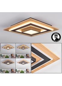 hofstein Falmir Plafones LED Color madera, Negro, 1 luz