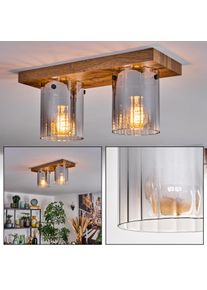 hofstein Donar Plafones Color madera, 2 luces