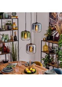 hofstein Lauden Lámparas suspendidas, Lámparas colgantes Azul, Verde, Transparente, Ahumado, 3 luces