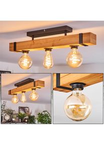 hofstein Sernadelo Plafones Crudo, Negro, 3 luces