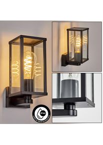 hofstein Tourega Aplique de exterior, Apliques Negro, 1 luz