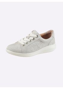 Dames Veterschoen voor zeer stevige voeten, van Jomos in champagne ,maat 36, Witt, 100% Su&egrave;de