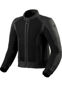 Revit Ignition 4 H2O, leather/textile jacket waterproof , color: Black , size: 46