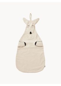 Ferm Living Kids Väggförvaringskorg Kangaroo i bomull. Vit Bomull B 42 x H 78 cm