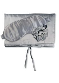 AILORIA Seidentuch »Tasche, Schlafmaske & Scrunchie M aus Seide TRAVEL SET BEAUTY M« in schwarz