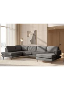 Home Affaire Wohnlandschaft »Pinto Skandi, 350 cm, U-Form, XXL, mit Ottomanen«, Größe B/H/T: 350 cm x 85 cm x 206 cm