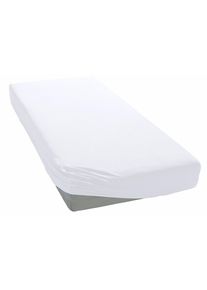 my home Spannbettlaken »PHYSALIS« Baumwolle in weiß, Größe 120x200 18