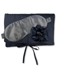 AILORIA Seidentuch »Tasche, Schlafmaske & Scrunchie M aus Seide TRAVEL SET BEAUTY M« in schwarz