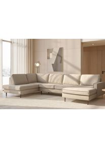 Home Affaire Wohnlandschaft »Pinto Skandi, 350 cm, U-Form, XXL, mit Ottomanen«, Größe B/H/T: 350 cm x 85 cm x 206 cm