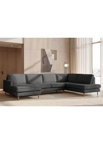 Home Affaire Wohnlandschaft »Pinto Skandi, 350 cm, U-Form, XXL, mit Ottomanen«, Größe B/H/T: 350 cm x 85 cm x 206 cm