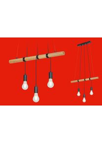 Briloner Leuchten LED Pendelleuchte »BAR« in braun