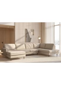 Home Affaire Wohnlandschaft »Pinto Skandi, 350 cm, U-Form, XXL, mit Ottomanen«, Größe B/H/T: 350 cm x 85 cm x 206 cm