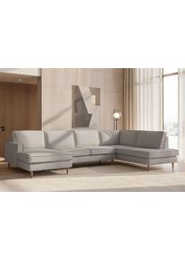 Home Affaire Wohnlandschaft »Pinto Skandi, 350 cm, U-Form, XXL, mit Ottomanen«, Größe B/H/T: 350 cm x 85 cm x 206 cm