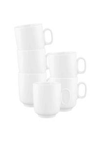 Seltmann Weiden Becher &raquo;Henkelbecher Sento Home 400 ml 6er Set wei&szlig;&laquo;