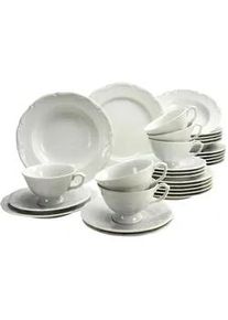 Creatable Kombiservice , Weiß , Keramik , 30-teilig , 200 ml,200 ml , Geschirr, Geschirrsets, Kombiservice