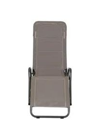 siena GARDEN Kippliege , Taupe , Metall, Kunststoff , 71x112x150 cm , wetterbeständig, klappbar , Gartenmöbel, Gartenliegen, Sonnenliegen