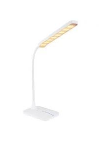 Globo Led-Schreibtischleuchte , Opal , Kunststoff , F , 43x12.8 cm , 3-fach schaltbar, verstellbare Arme, Touch (on/off), Farbtemperaturwechsler , Lampen & Leuchten, Innenbeleuchtung, Tischlampen