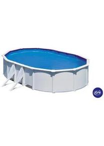 GRE Pool-Set , Weiß , Metall , 375x120x610 cm , Freizeit & Co, Pools & Wasserspaß, Pools, Stahlwandpools