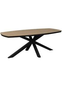 Ambia Garden Gartentisch , Naturfarben, Dunkelgrau , Metall, Kunststoff , oval , eckig , 201x75x100 cm , gastro- und objekttauglich , Gartenmöbel, Gartentische, Gartentische