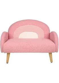 Jimmylee Kindersitzbank , Rosa, Weiß, Pink , Holz, Kunststoff, Textil , Kautschukholz , Sperrholz , Regenbogen , 79x56x48 cm , Babymöbel & Kindermöbel, Babyzimmer, Kindersessel & Kindertische