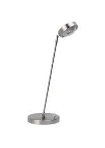 Led-Schreibtischleuchte , Nickelfarben , Metall , Augen , 112 mm , rund , G , 47.7 cm , RoHS , höhenverstellbar, LED-Leuchtmittel austauschbar, gleichmäßige Lichtverteilung , Lampen & Leuchten, Leuchtenserien