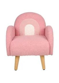 Jimmylee Kindersessel , Rosa, Weiß, Pink , Textil , Regenbogen , Füllung: Schaumstoff , 45x52x47 cm , Babymöbel & Kindermöbel, Babyzimmer, Kindersessel & Kindertische