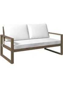 Ambia Garden Gartenbank , Akaziefarben , Holz , Akazie , Hartholz , 140x75x73 cm , Holzmöbel, Sitzgelegenheiten Holz, Holzbänke, Gartenbänke Holz