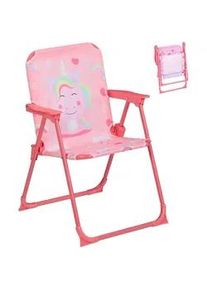 Relaxdays Kinder-Klappstuhl , Rosa , Metall, Textil , 36x51.5x37.5 cm , Babymöbel & Kindermöbel, Babyzimmer, Kindersessel & Kindertische