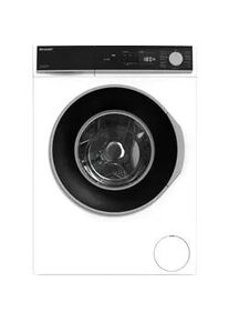 Sharp Waschmaschine , Weiß , Metall, Kunststoff, Glas , 59.7x84.5x49.7 cm , Startzeitvorwahl, Restzeitanzeige, Handwäsche, Kindersicherung, Aquastop, Einknopfbedienung, Auslaufschutz, Überlaufschutz, Überhitzungsschutz, Unwuchtkontrolle, Schaumerkennung , Elektrogeräte, Standgeräte, Waschmaschinen