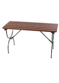 MCW Tisch FÜR Bierzeltgarnitur Klappbar tisch, rechteckig Braun , Holz , Gartenmöbel, Gartengarnituren, Gartenmöbel-Sets