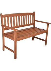 Gardenson Gartenbank , Braun , Holz , Akazie , Hartholz , 110x86x56 cm , mit Rückenlehne, abwischbar , Holzmöbel, Sitzgelegenheiten Holz, Holzbänke, Gartenbänke Holz