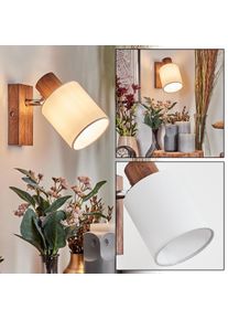 hofstein Fallhagen Vägglampa, Väggspotlight Krom, Trä mörkt, 1-ljuskällor