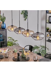 hofstein Mertola Pendellampa, Pendelbelysning Amber, Klart, Rökfärger, 4-ljuskällor