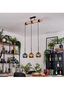 hofstein Koyoto Pendellampa, kullampa, Pendelbelysning Naturfärger, Svart, 3-ljuskällor