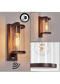 hofstein Telhada vägglampa utomhus, Vägglampa Rostfärger, 1-ljuskällor, Rörelsedetektor