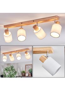 hofstein Fallhagen Taklampa, Takstrålkastare Krom, Trä ljus, 4-ljuskällor