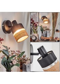 hofstein Fallhagen Vägglampa, Väggspotlight Svart, 1-ljuskällor