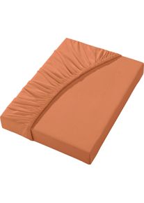 Irisette unisex Hoeslaken terracotta Maat 90x190 - 100x200 cm
