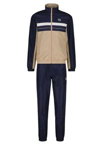 Sergio Tacchini Strój treningowy 'Zelma 025' dla mężczyzn ciemny beż / granatowy / biały Rozmiar S