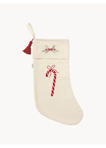 Cam Cam Copenhagen Meia de Natal revers&iacute;vel em algod&atilde;o org&acirc;nico Angel Bege, Multicolor Algod&atilde;o, Algod&atilde;o org&acirc;nico L 23 x C 53 cm