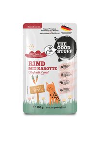 12x100 g The Goodstuff Rind mit Karotte Pouches