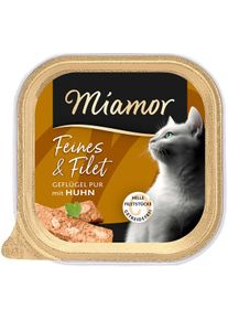 16x100 g Miamor Feines & Filet Gefl&uuml;gel Pur mit Huhn